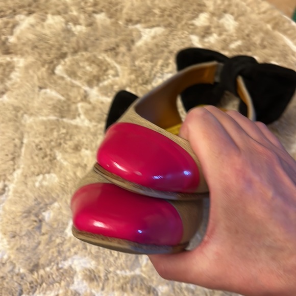 Carven shoes. Size 36. Silk, leather and suede composition - Picture 6 of 7